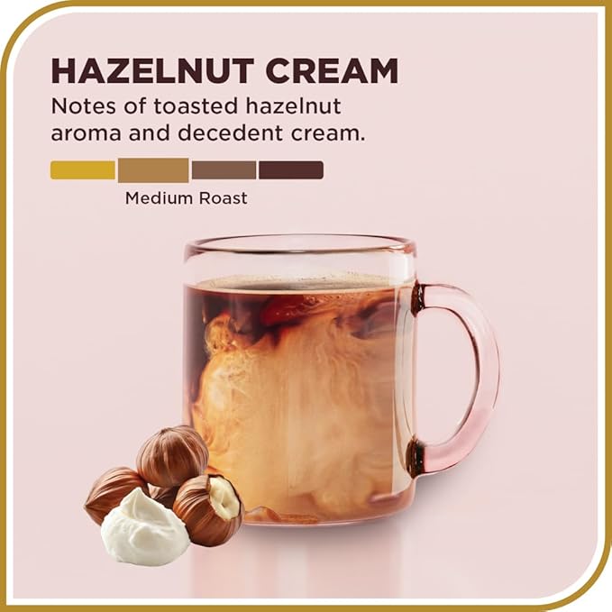 Don Francisco's Premium Hazelnut Cream Medium Roast Ground Coffee - 100% Arabica Beans, Perfect for Drip, Pour Over, and French Press - Carefully Sourced, Family-Crafted Since 1870 (12 oz Bag)