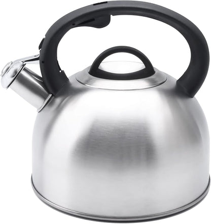 GGC 3L Tea Kettle for Stove Top, Loud Whistling Tea Kettles Water Boiler, Stainless Steel Kettle with Anti-Heat Handle and Simple Touch Button to Control Kettle Outlet