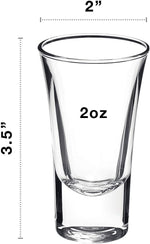 Load image into Gallery viewer, Bormioli Rocco Dublino Collection Shot Glasses - Set of 6 Clear Shot Tumblers With Heavy Base – 2-Ounce Shooter Glass For Spirits &amp; Liquors – Classic European Design Drinkware For Bar, Pub &amp; Home Use