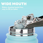 Load image into Gallery viewer, mininoo Insulated Stainless Steel Water Bottle with Straw and Lid for Sports, 24 oz, Pacific Dream