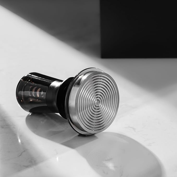 IKAPE 53.3MM Semi-Transparent Coffee Tamper for Espresso, Spring Calibrated with Threaded Premium Stainless Steel Base, Suitable for 54mm Breville Bottomless Portafilters(New Upgrade)