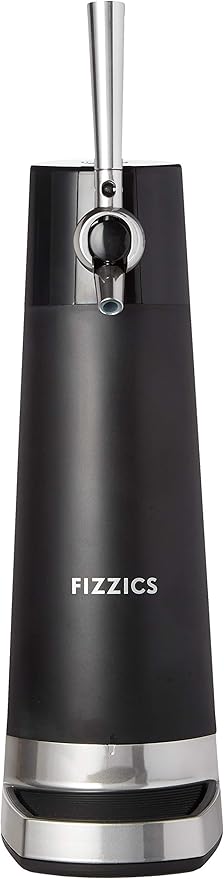 FIZZICS - DraftPour Beer Dispenser - Converts Any Can or Bottle Into a Nitro-Style Draft, Gift for Men and Beer Enthusiast, Beer Tap Draft Machine - Carbon (Pack of 4)