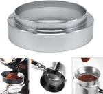 Load image into Gallery viewer, 1pc Espresso Dosing Funnel 51/53/58mm Coffee Dosing Ring Aluminum Espresso Distribution Coffee Tool for Home Coffee Bar Shop College Dorm Room Apartment Essential Coffee Accessories (58mm, Silvery)