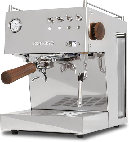Ascaso Steel PID Programmable Espresso Machine w/Volumetric Controls, Single Thermoblock, 120V (SINGLE, POLISHED)
