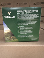Load image into Gallery viewer, VitaCup Organic Perfect Dark Roast Decaf Coffee Pod for Pure &amp; Clean Energy, Antioxidants, Low Acid, Peru Single Origin in Recyclable Single Serve Pod compatible w/Keurig K-Cup Brewers,16CT