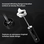 Load image into Gallery viewer, Bincoo Performance Milk Foamer - Dual Speed, Waterproof, Stainless Steel, Ultra Fast Handheld Drink Mixer - Create Barista Microfoam in 60 Seconds for Latte, Cappuccino &amp; Coffee at Home (White)