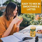 Load image into Gallery viewer, VAHDAM, Golden Milk Powder/Turmeric Ginger Latte Mix (100g, 40 Cups) Caffeine-Free | Powerful Curcumin, Turmeric Powder &amp; Ginger | Brew Hot/Iced Tea