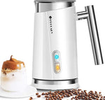 Load image into Gallery viewer, Huogary Milk Frother, Milk Steamer for Milk Foam &amp; Hot Milk(4.5oz/10.5oz), Electric Milk Frother and Warmer for Homemade Coffee, 120V (white)