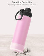 Load image into Gallery viewer, KOODEE 26 oz Water Bottle Stainless Steel Double Wall Vacuum Insulated Sports Bottle with Leakproof Spout Lid (Pink)