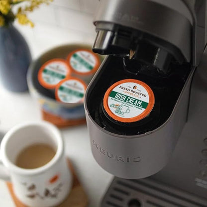 Fresh Roasted Coffee, Decaf Irish Cream, Flavored Coffee Pods, K-Cup Compatible, 96 Count