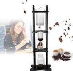 Load image into Gallery viewer, DNYSYSJ Cold Brew Maker, 8 Cups Cold Brew Coffee Maker Cold Brew Dripper Iced Coffee Brewer Maker with Adjustable Rate Valve Wooden Stand for Home and Office Commercial Use