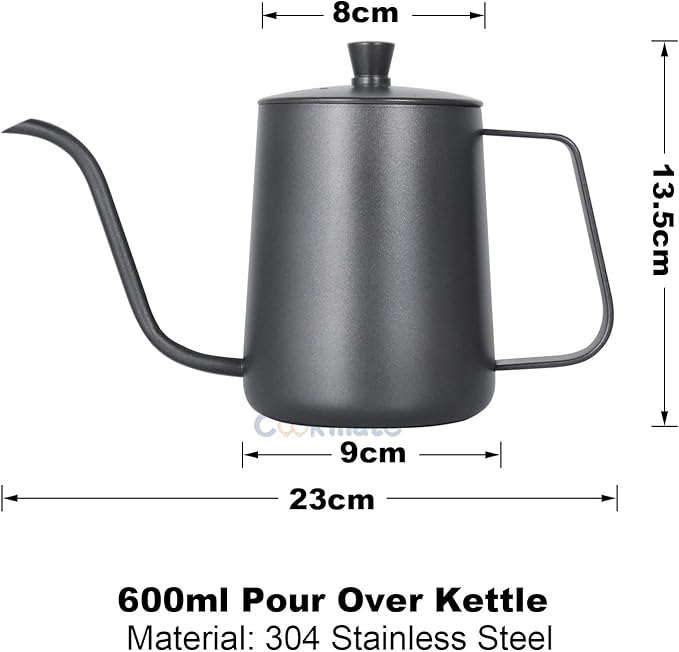 Pour Over Coffee Maker Set with Dripper Stand Coffee Filters Paper Coffee Grinder Gift for Coffee Lovers