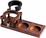 Load image into Gallery viewer, Solid Wood Espresso Tamping Station - Adjustable Height 51-58mm Coffee Tamper &amp; Portafilter Holder, Non-Slip Multi-Functional Espresso Organizer for Coffee Accessories Storage，Portafilter Holder