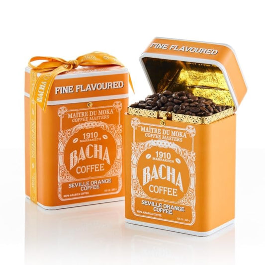 Bacha Coffee | Seville Orange Fine Flavoured Signature Nomad Collection, 100% Arabica Specialty Coffee, Whole Beans, Medium Roast, 250g