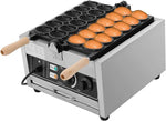 Load image into Gallery viewer, 1.8KW Electric Bubble Waffle Ball Machine, Stainless Steel Pancakes Muffins Baking Machine, Portable Pancake Ball Maker for Home, Commercial (14.76 * 14.37 * 9.65in)