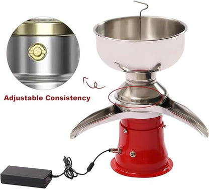 Cream Separator for Goats Milk, Electric Milk Cream Centrifugal Separator, 5L/1.32gal 10,500 Rpm, Cream Butter Milkshake Separator, Milk Cream Separator for Dairy Farm, Stainless Steel