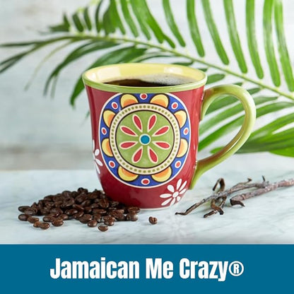 Door County Coffee Jamaican Me Crazy® Flavored Whole Bean - 10 oz Bag - Medium Roast - 100% Specialty Arabica - Flavored Gourmet - Jamaican Me Crazy