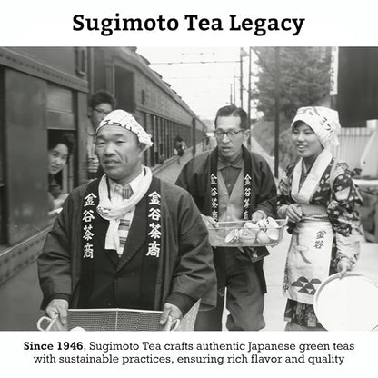 SUGIMOTO TEA Japanese Sencha Green Tea Loose Leaf 3.5 oz (100 g) Pack of 3