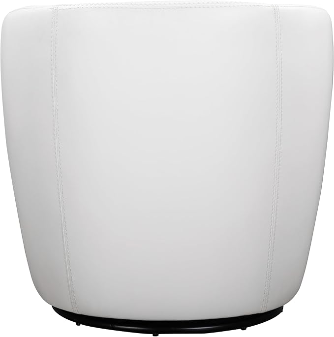 Parker Living Barolo - Snow 100% Italian Leather Swivel Club Chair