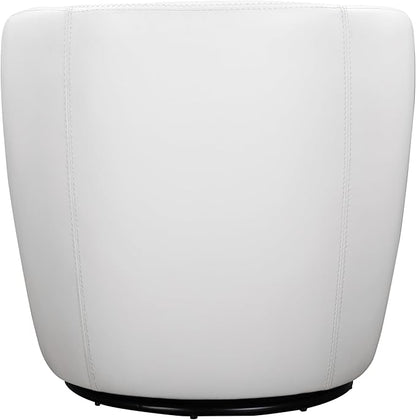 Parker Living Barolo - Snow 100% Italian Leather Swivel Club Chair