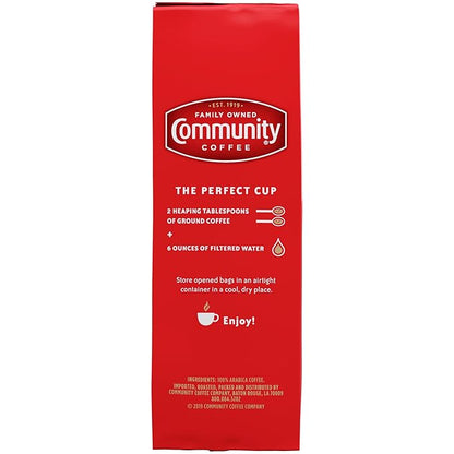 Community Coffee Dark Roast Ground Coffee, 16 oz Bag
