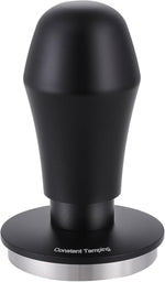 Load image into Gallery viewer, 51mm Espresso Tamper 30lbs Load Calibrated Coffee Tamper Stainless Steel Base Hand Tamper for 51mm Bottomless Portafilter Tamper for Espresso Machine-Ripple Base, Black
