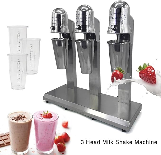 Electric Milk Tea Shaker Double Frame Milk Tea Shaking Machine 18000RMP Minute Stainless Steel Auto Tea Milk Making Machine for Boba Milk Tea