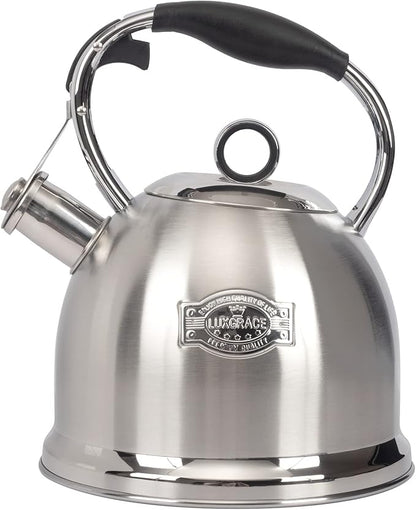Tea Kettle for Stovetop, Food Grade Stainless Steel Water Kettle, Tea Pot for Home & Kitchen, 3.0 Qt