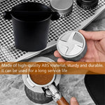 Load image into Gallery viewer, 5inch Knock Box Espresso Knock Box Silicone coffee Tamper Mat Espresso Machine Accessories Set of 2 with Removable Knock Bar and Anti-Slip Base for Home Office Barista Tools for Bar Shop