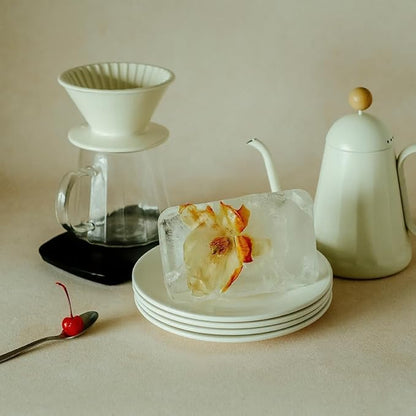 watchget Glass Coffee Carafe 600ml/20oz - Heat Resistant Borosilicate Coffee Server, Clear Pour Over Coffee Pot Maker, Ideal for Home, Office, and Café