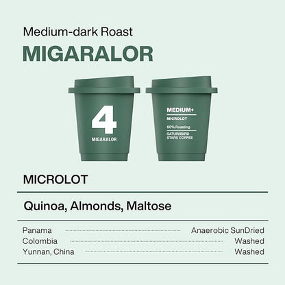 SATURNBIRD Coffee Instant Cold Brew, Medium-Dark Roast, Smooth & Balanced Blend of 100% Specialty Arabica, Enjoy Hot or Cold, Freeze Dried Iced Coffee, 24 Single Servings for Home Travel Office (NO.4)