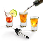 Load image into Gallery viewer, Tebery 30 Pack Shot Glass Bulk Heavy Base, 1.2 Oz Tequila Glass Set with 2 Bottle Pourer, Clear Small Whiskey Shot Glass Cups for Vodka, Liquors, Cocktail, Espressos, Bar