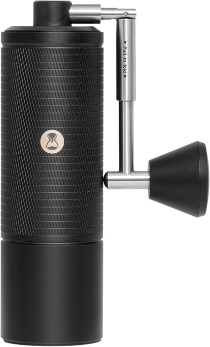 TIMEMORE C5 Pro Manual Coffee Grinder with S2C-042-III Conical Burr, 0.031mm Precision Adjustment, All-Metal Portable Hand Coffee Mill for Espresso/French Press/Pour Over - Black
