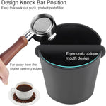 Load image into Gallery viewer, Espresso Knock Box 5inch, Coffee Knock Box Silicone Coffee Tamper Mat Espresso Machine Accessories, Come with Removable Knock Bar and Anti-Slip Base for Home Office, Barista Tools for Bar Shop