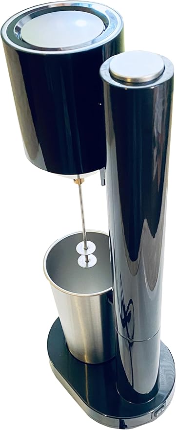 New DiFora ENA Drink Mixer, Milkfrother, Milkshake Maker, 100W., 120V., Two Speeds, Large Stainless Steel Cup, Black