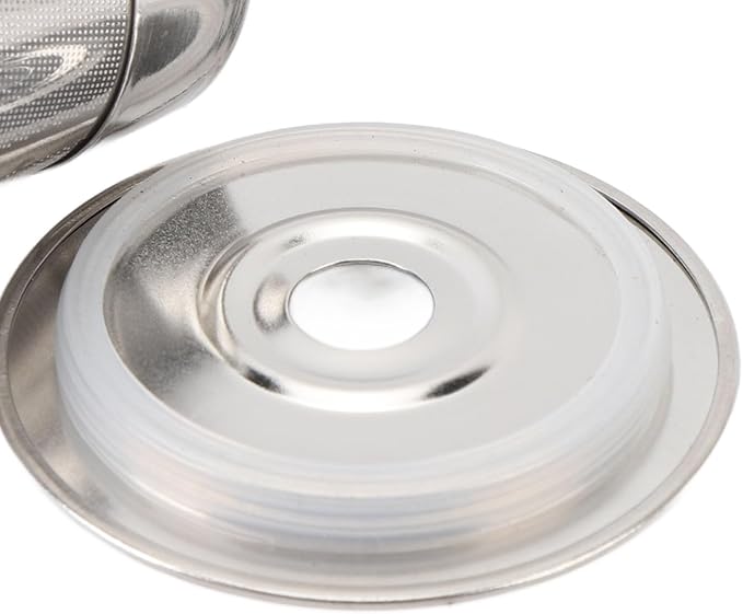 Reusable Coffee Pod, Stainless Steel Coffee Capsule, 304 Food Grade Easy Clean Dense Mesh Filter, Refillable Coffee Pod for Espresso Machine with Lids and Spoon