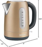 Load image into Gallery viewer, Sencor SWK1777CH 1.7L Stainless Steel Electric Kettle with Lid Safety Lock, Champagne