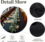 Load image into Gallery viewer, 10 Pack Black Rectangle Table Cloth, 60 x 102 Inch Tablecloths for 6 Foot Tables, Wrinkle Resistant Polyester Washable Table Cover for Banquet, Restaurant, Parties