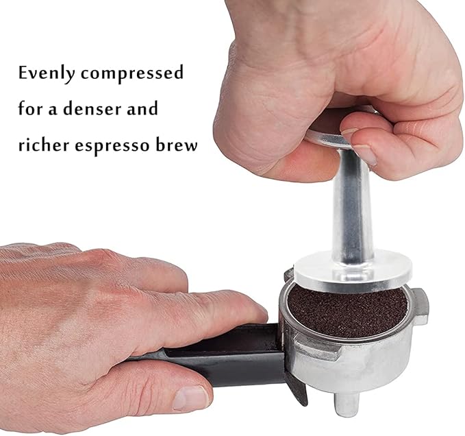 Dual-Sided Espresso Hand Tamper 51mm and 58mm Dual Ended Tamper Coffee Ground Press Barista Tool for Portafilter Machine