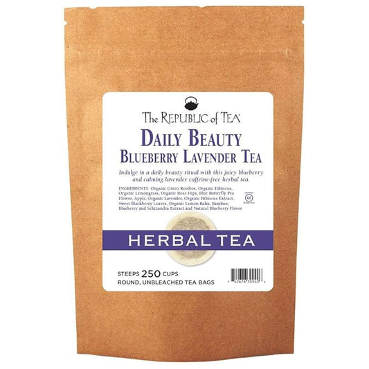 The Republic of Tea Beautifying Botanicals® Daily Beauty Herbal Tea, 250 Tea Bags