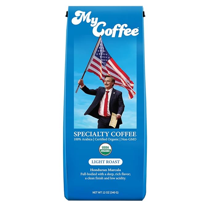 Whole Bean MyCoffee - Organic, Specialty Grade, 100% Arabica, Non-GMO Coffee [Light Roast, 12oz Bag]