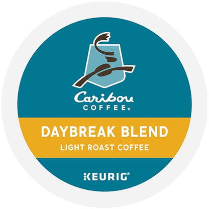 Caribou Coffee Daybreak Morning Blend, Keurig Single-Serve K-Cup Pods, Light Roast, 96 Count (4 Packs of 24)
