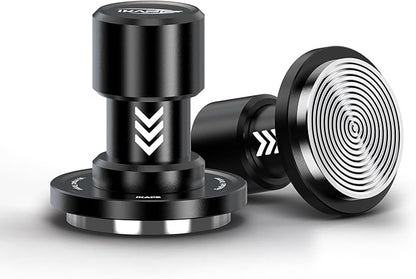 IKAPE 51MM V6 Impact Espresso Tamper with Sound Feedback, 15lb/30lb Interchangeable Springs, Espresso Low-Profile Tamper with Triple-spring System, Fits 51mm portafilters