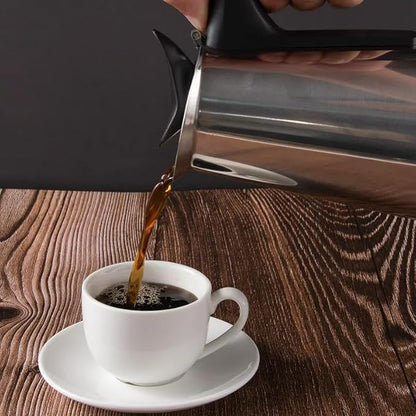 300ML Electric Moka Coffee Pot American plug Plug 6 Cups Stainless Steel Thickening Espresso Coffee Maker Italian Cuban Classic Coffee Pot