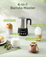 Load image into Gallery viewer, Maestri House Milk Frother, 4-in-1 Electric Milk Steamer and Frother, 16.9OZ 600W Smart Touch Control Hot and Cold Foam Maker, Memory Function for Latte, Cappuccinos, Warm Milk, Hot Chocolate Milk