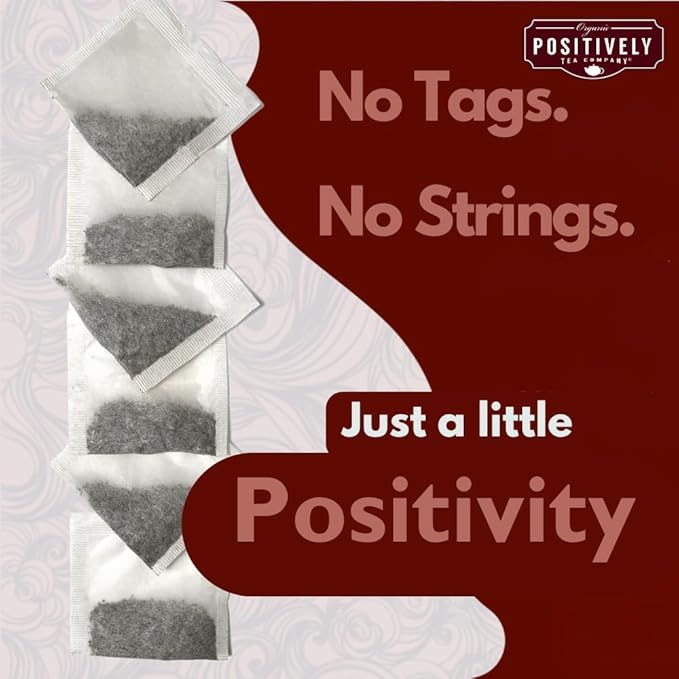 Organic Positively Tea Company, South African Red Rooibos Tea Bags, 100 Count, Eco-Friendly Tea Bags, Non-GMO