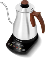 Load image into Gallery viewer, SEEDEEM Gooseneck Electric Kettle Full Touch Screen 1200W Electric Tea &amp; Coffee Kettle with Four Heating Modes Rapid Heating,±1℉ Temperature Control，Keep Warm Mode,1L Electric kettle