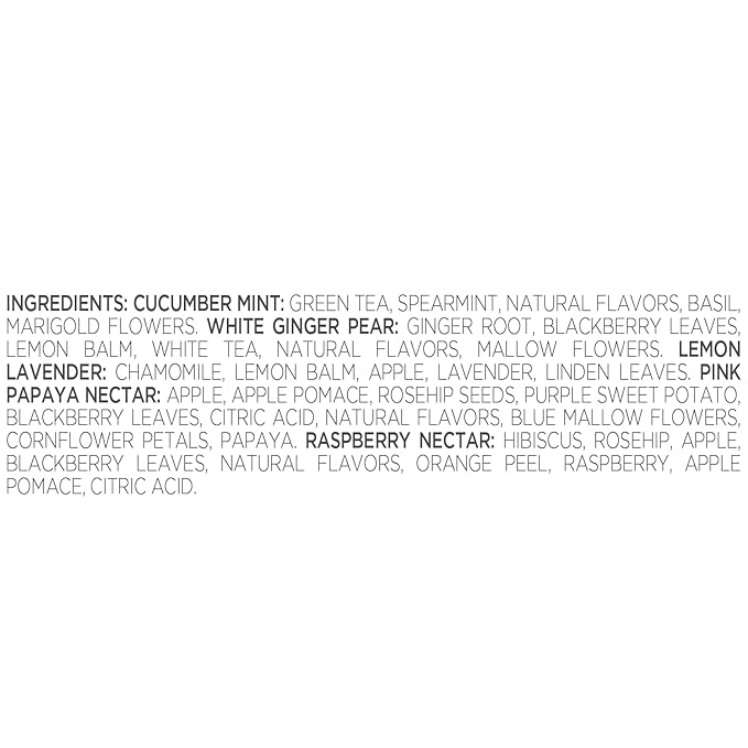 Tea Forte Mariposa Premium Tea Petite Presentation Box Tea Gift Sampler, 10 Count, 1 of Each Variety Individually Wrapped Handcrafted Pyramid Infuser Bags