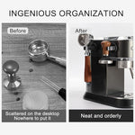 Load image into Gallery viewer, Wall Mounted Magnetic Hand Tamper Holder,Portafilter Organizer Fit for Storage 51, 54, 58MM Espresso Tamper,Portafilter,Espresso Coffee Stirrer,1Pieces