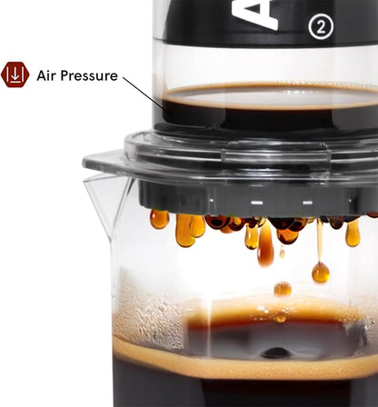 AeroPress Clear XL Coffee Press – 3 in 1 Brew Combines French Press, Pourover, Espresso, Full bodied smooth coffee without grit or bitterness, Portable Coffee Maker for Home, Office, Camping & Travel